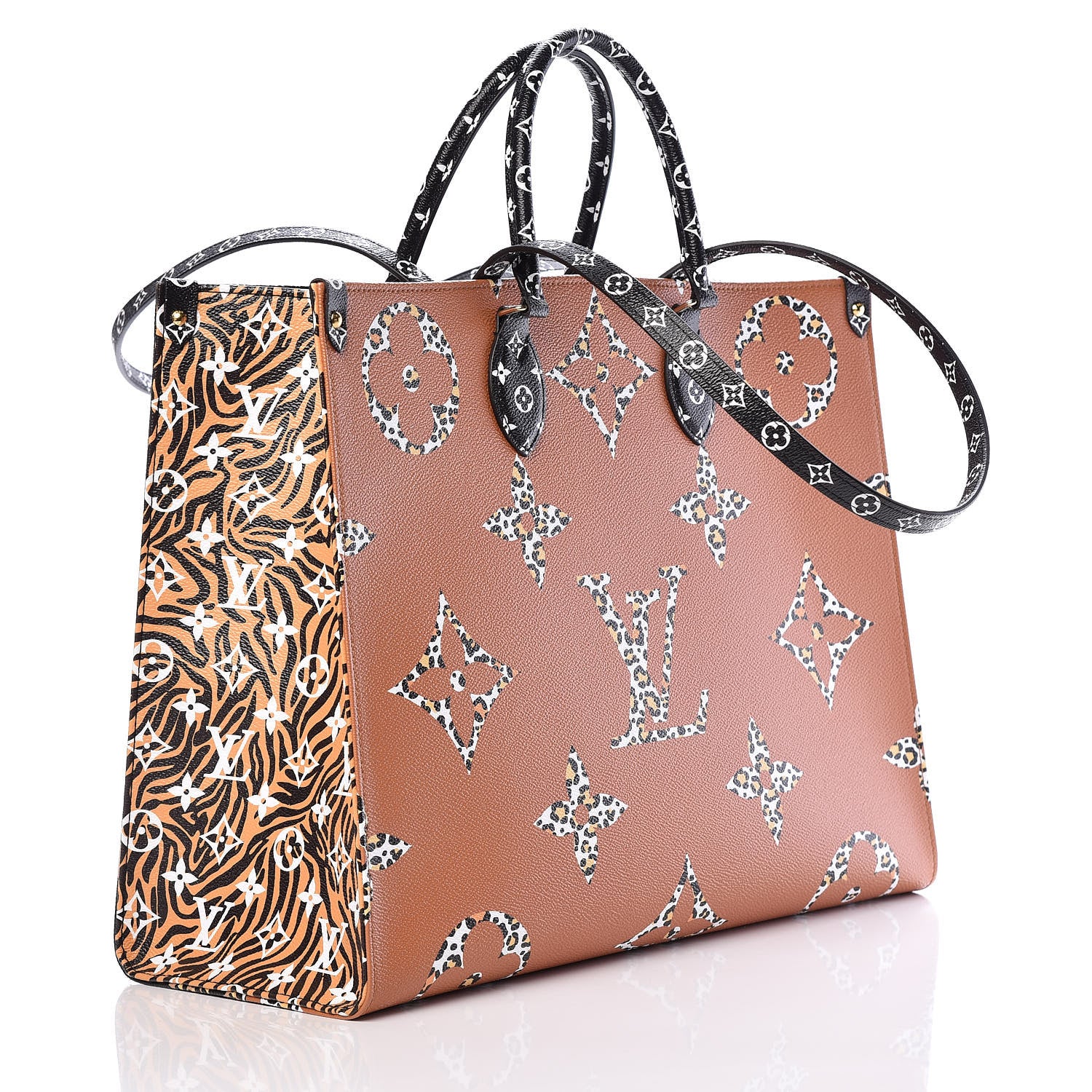 Louis Vuitton Monogram Giant Jungle Onthego GM Black 3 of 9