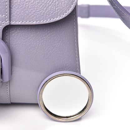 Delvaux Patent Grained Calfskin Mini Brillant Satchel Light Purple 11 of 11