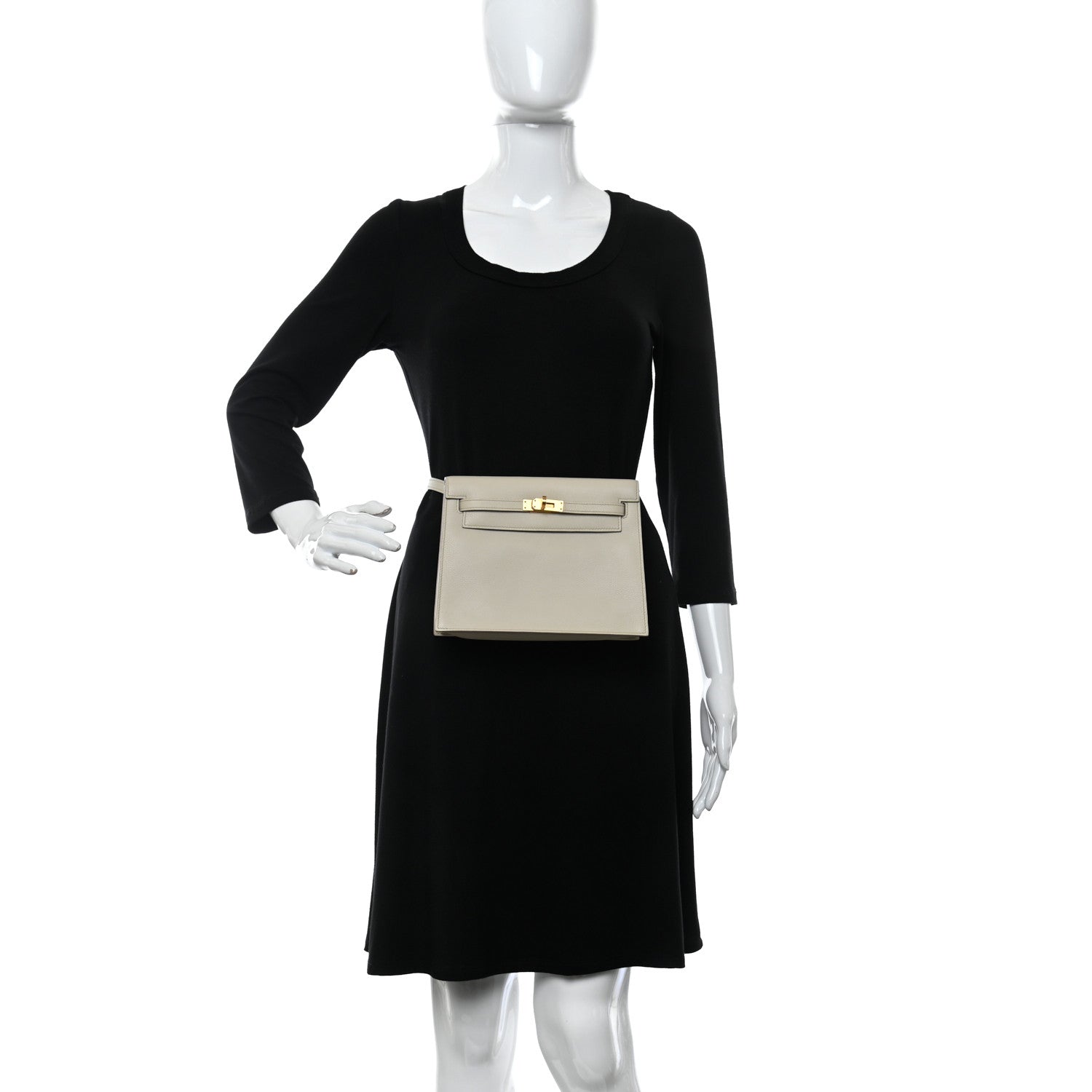 Hermes Evercolor Kelly Danse II Belt Bag Beton 2 of 11