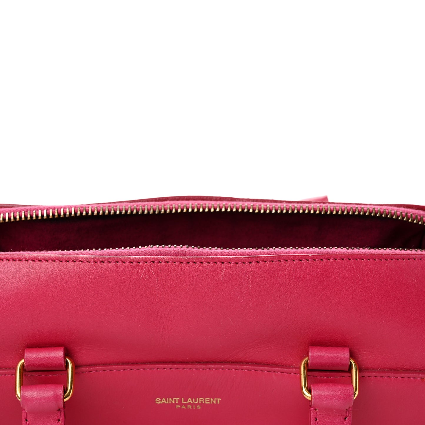 Calfskin Classic Baby Duffle Fuchsia