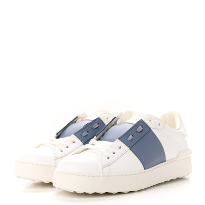 Valentino Garavani Calfskin Womens Rockstud Open Sneakers 36 White Niagara 3 of 12