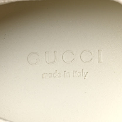 Gucci Quebec Calfskin Monogram Jumbo GG Lace Up Platform Loafers 39.5 Mystic White Camel Ebony 7 of 7