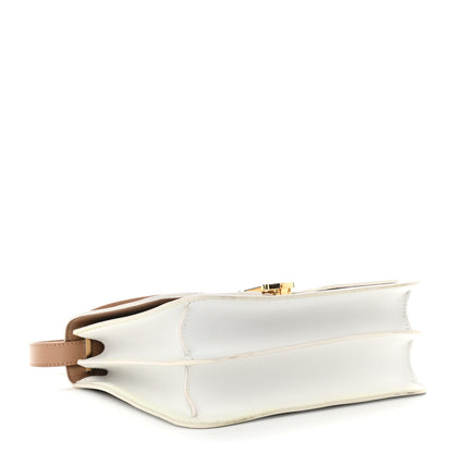Burberry Smooth Calfskin Monogram Medium TB Bag Chalk White Camel 4 of 11
