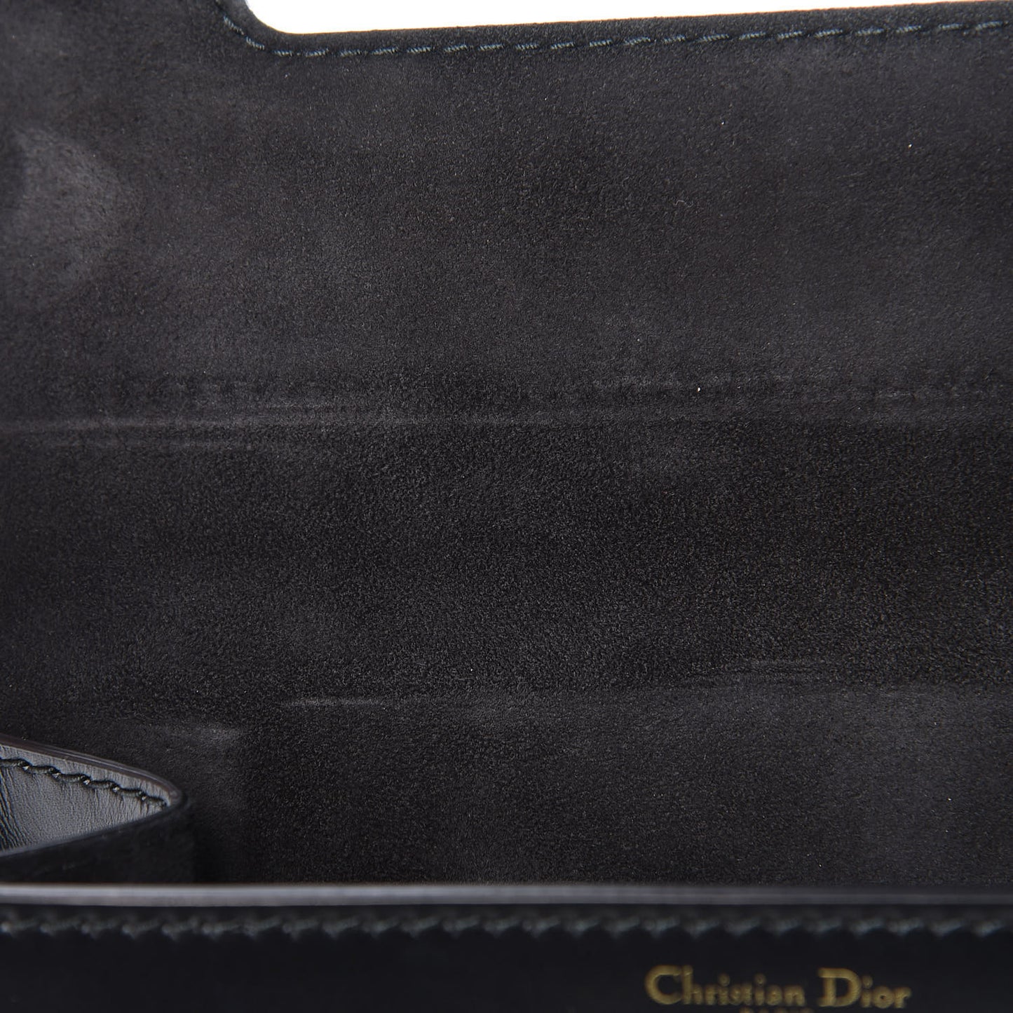 Smooth Calfskin Dio(r)evolution Flap Clutch Black