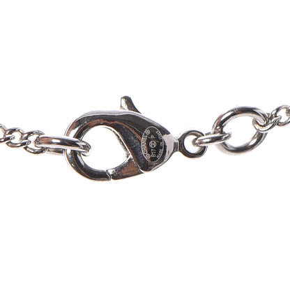 Chanel Crystal CC Bow Necklace Silver Black 4 of 5