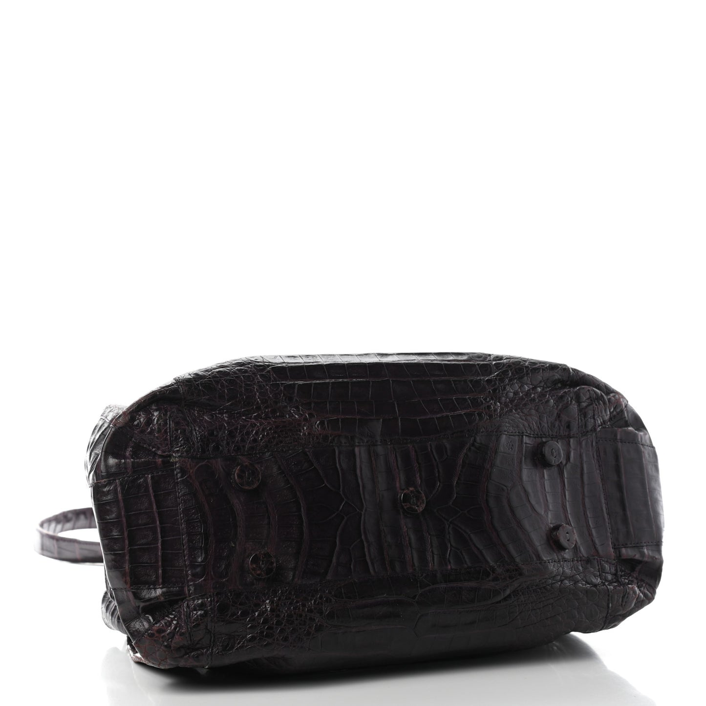 Crocodile Satchel Purple