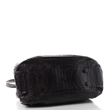 Nancy Gonzalez Crocodile Satchel Purple 4 of 9