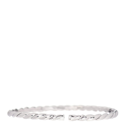 David Yurman 18K White Gold Diamond 3.5mm Paveflex Single Row Bracelet 3 of 4