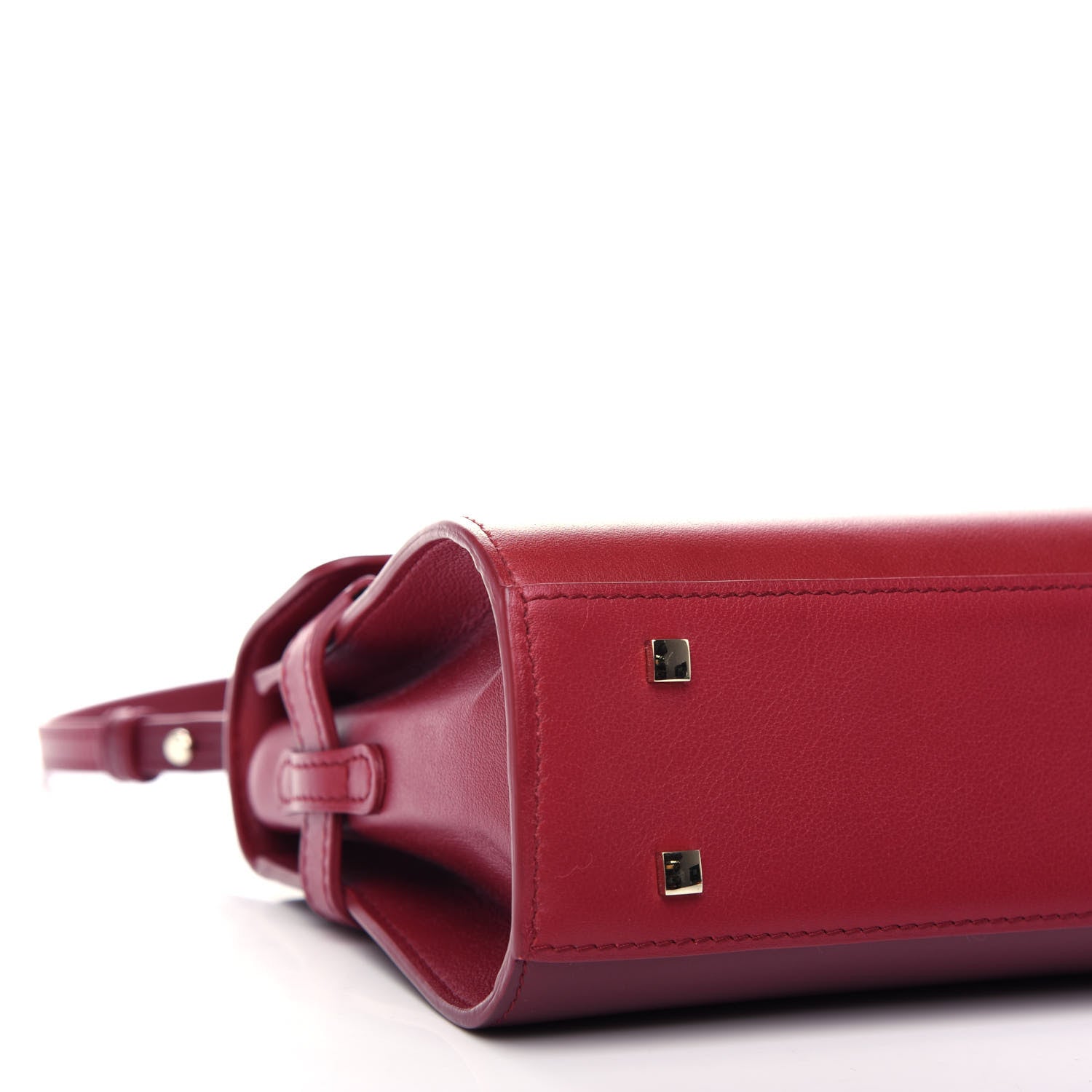 Delvaux Calfskin Mini Tempete Satchel Red 8 of 10