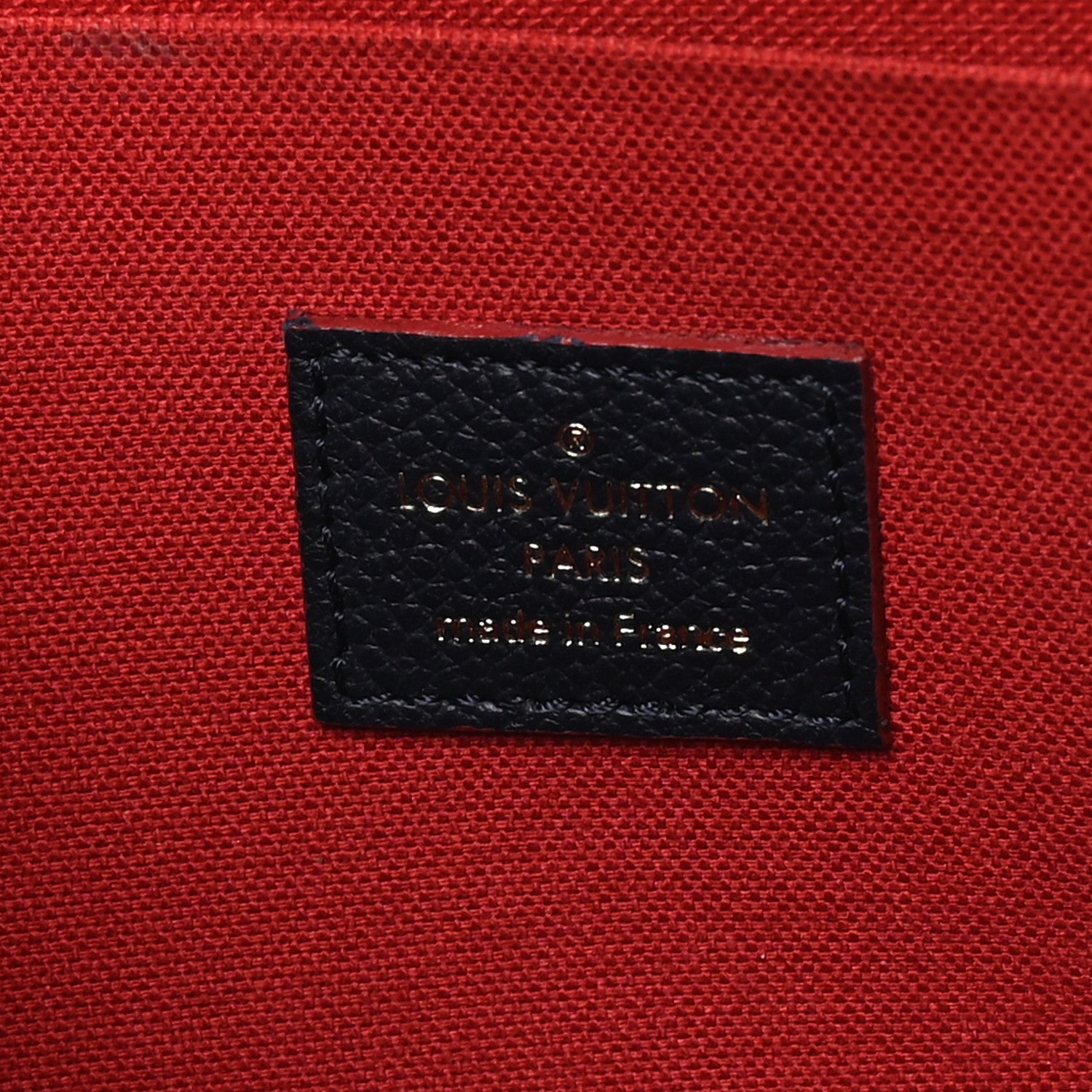 Louis Vuitton Empreinte Pochette Felicie Chain Wallet Marine Rouge 7 of 11