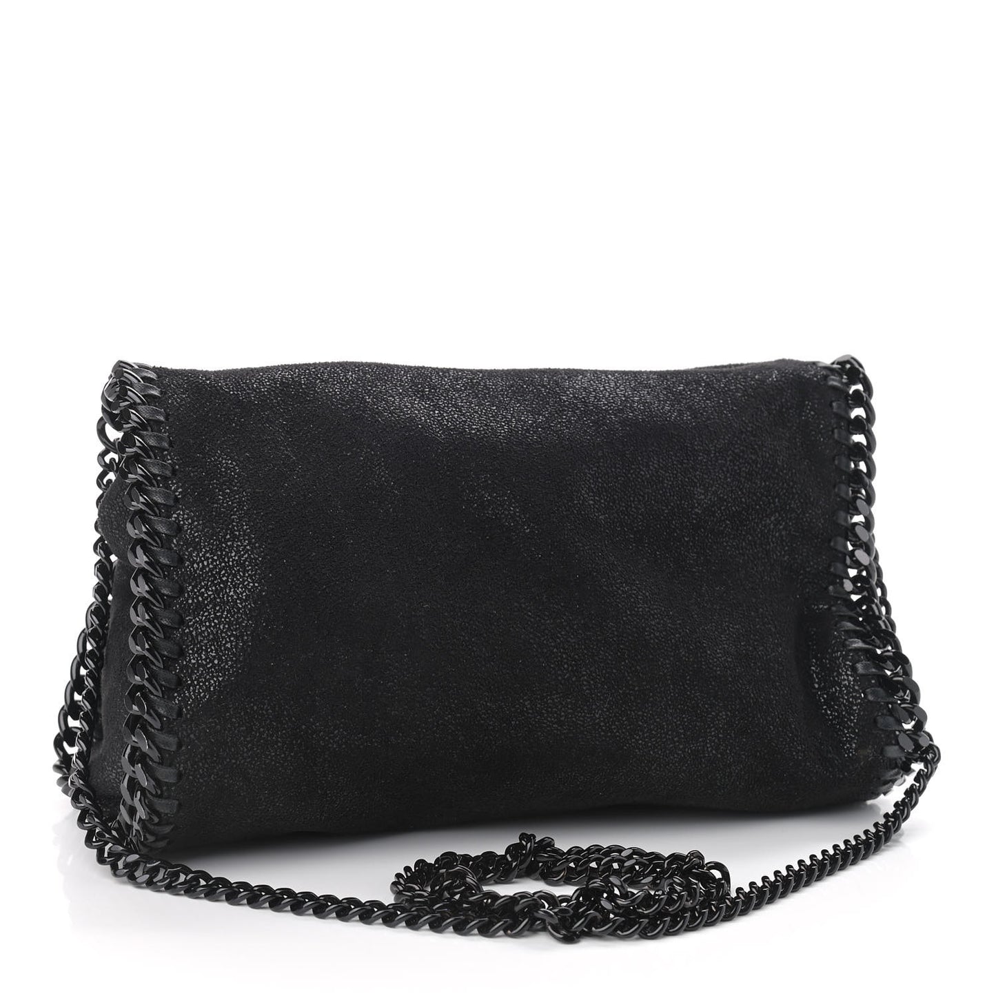 Shaggy Deer Falabella Fold Over Tote Black