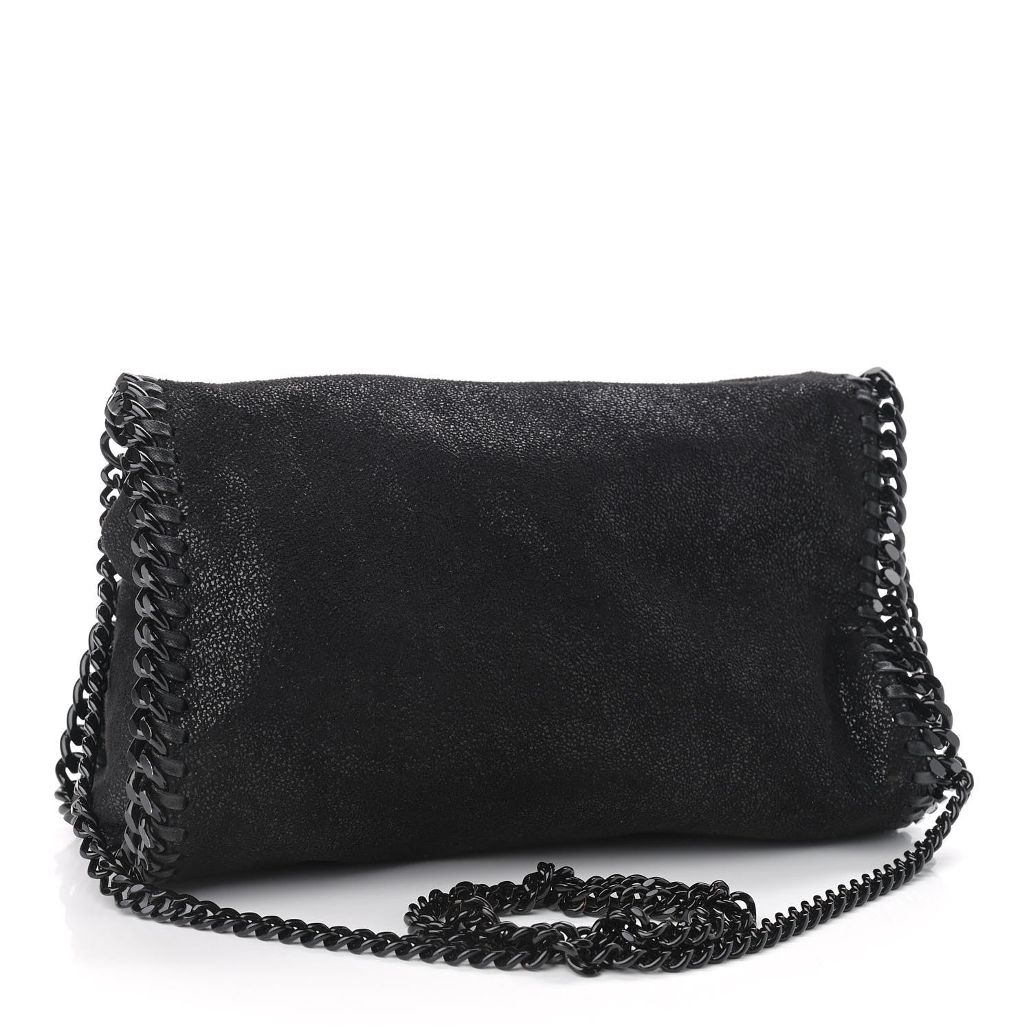 Stella McCartney Shaggy Deer Falabella Fold Over Tote Black 2 of 8