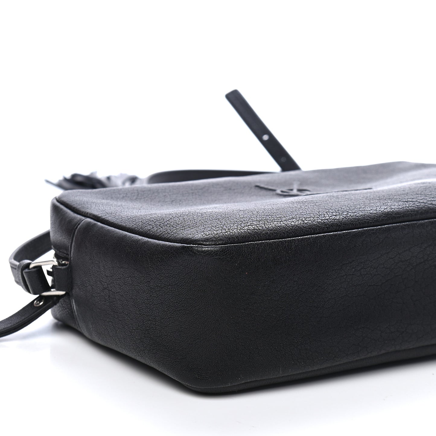 Lambskin Monogram Small Lou Camera Bag Black