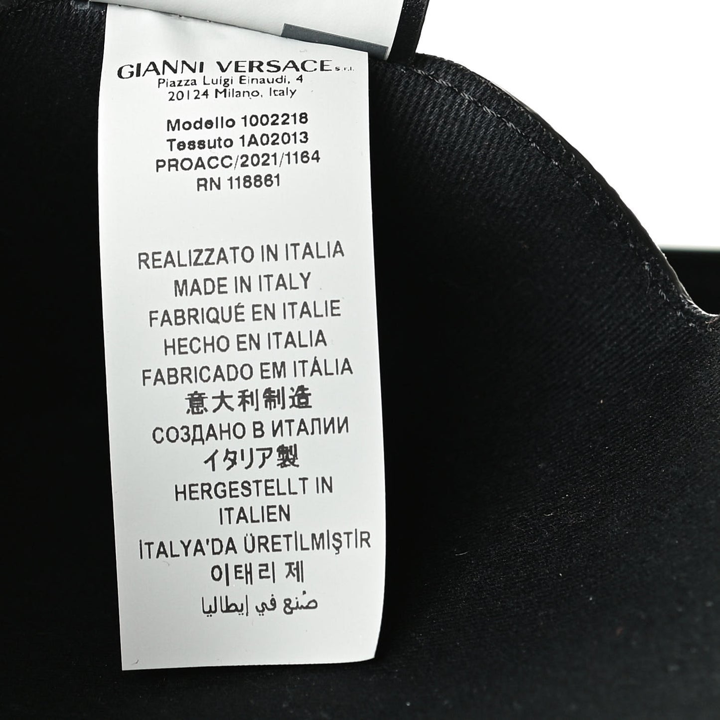 Canvas Calfskin Monogram La Greca Medusa Tote Black Khaki