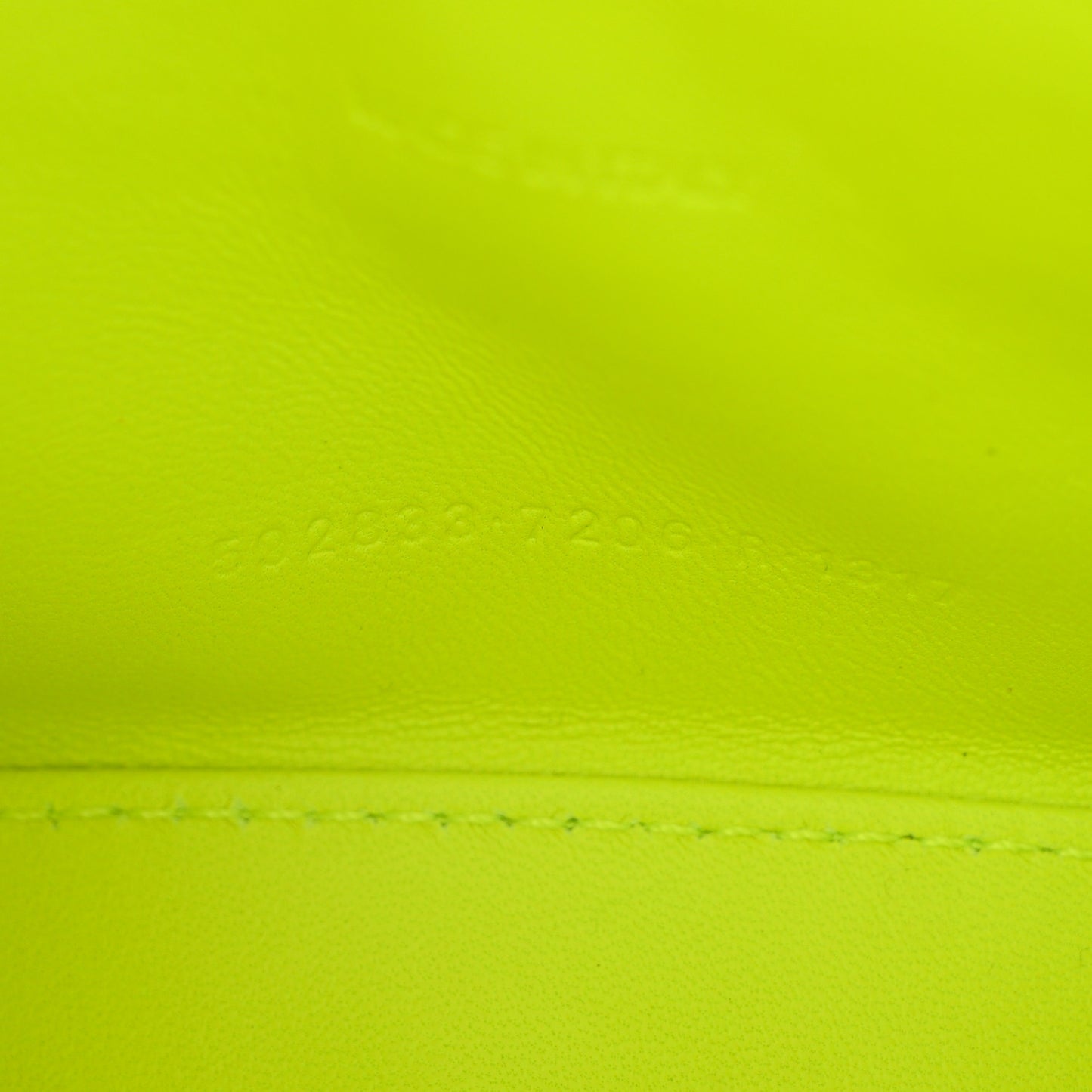 Shiny Calfskin Crocodile Embossed Hourglass Top Handle Bag XS Fluo Yellow