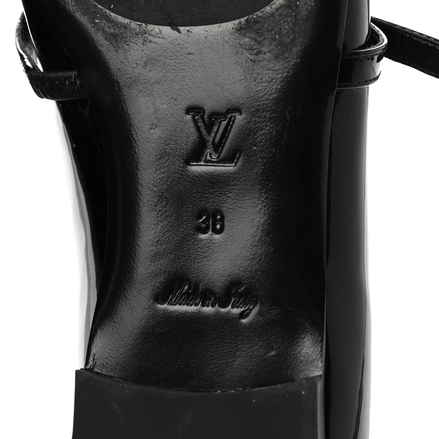 Louis Vuitton Patent Uniformes Ballerina Flat 38 Black 6 of 9