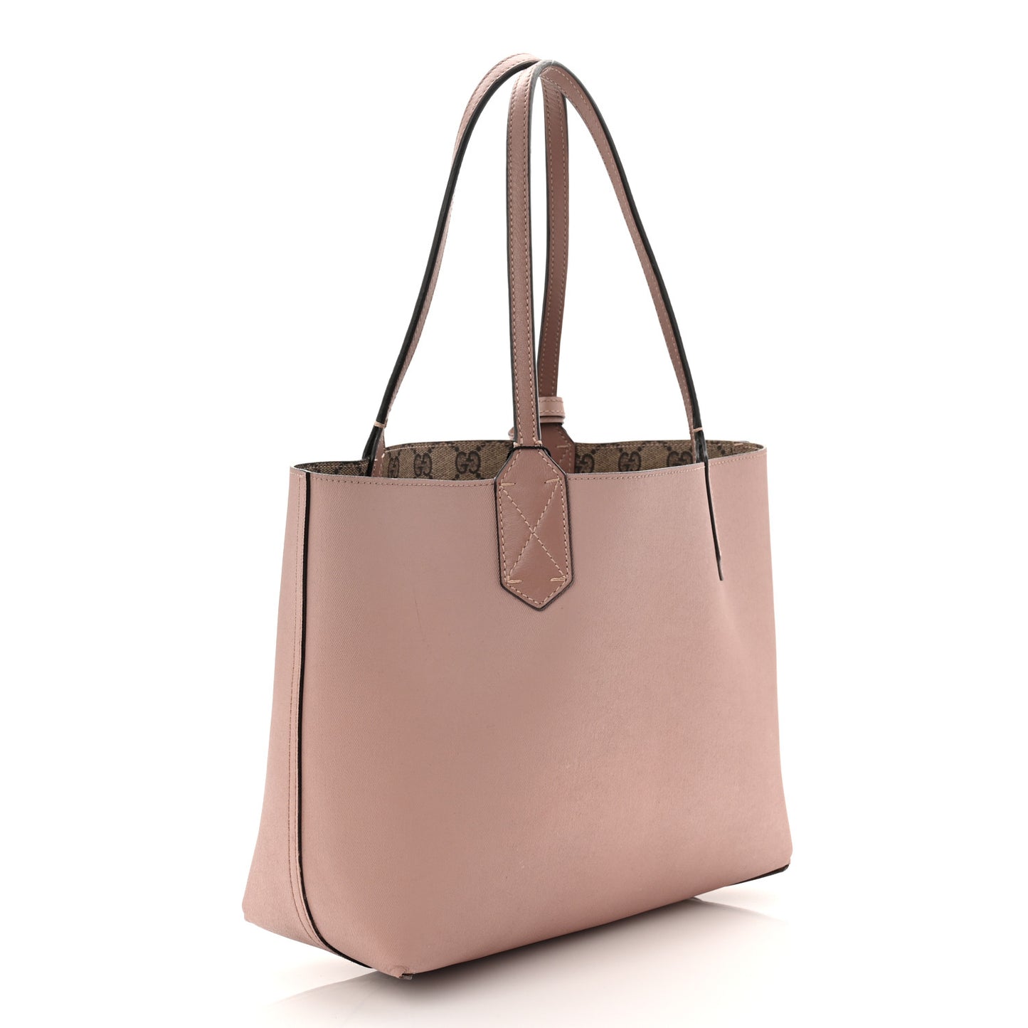 GG Supreme Monogram Small Reversible Tote Dark Cipria