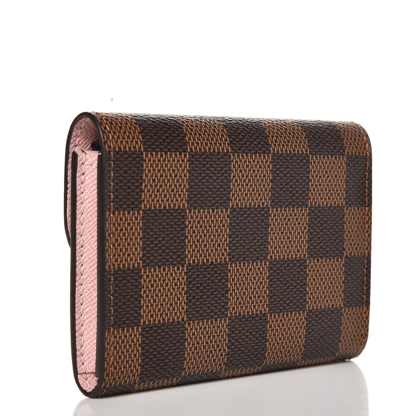 Damier Ebene Rosalie Coin Purse Rose Ballerine