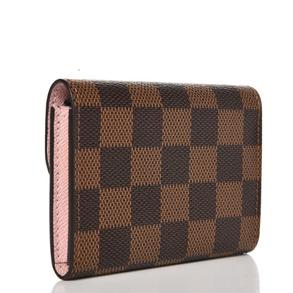 Louis Vuitton Damier Ebene Rosalie Coin Purse Rose Ballerine 3 of 7
