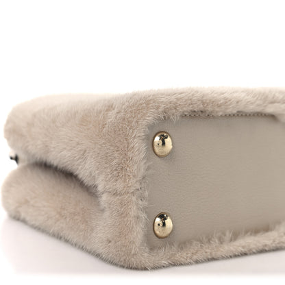 Louis Vuitton Mink Goatskin Capucines BB Beige 8 of 10