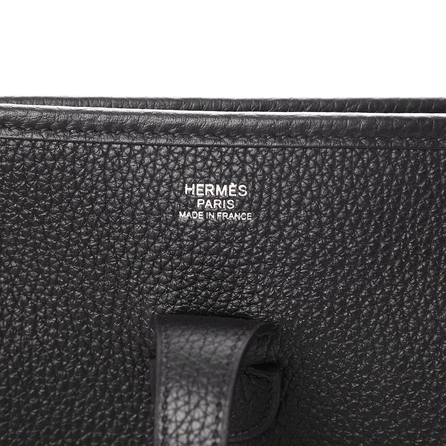 Hermes Taurillon Clemence Evelyne III PM Black 6 of 8
