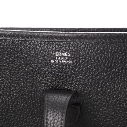 Hermes Taurillon Clemence Evelyne III PM Black 6 of 8