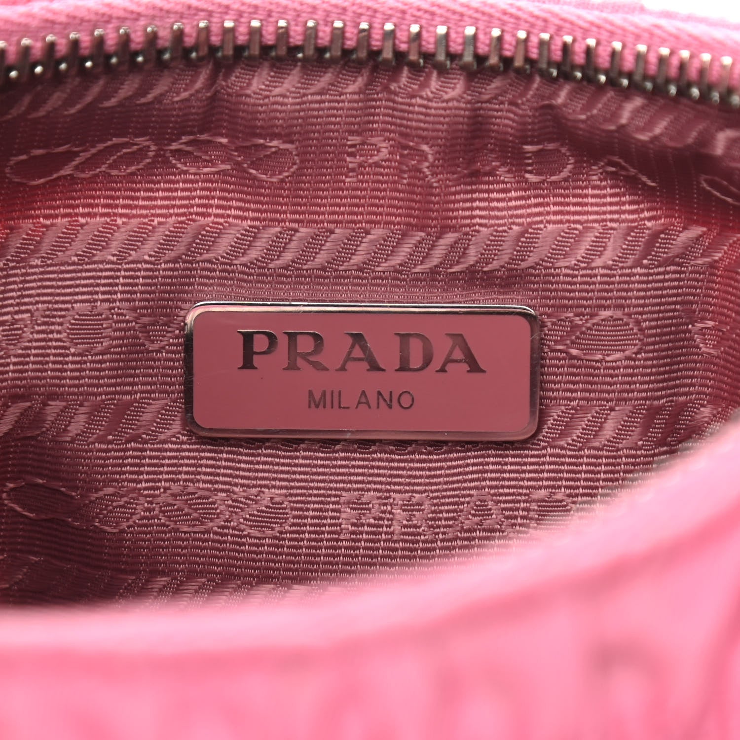 Prada Tessuto Nylon Gaufre Shoulder Bag Begonia 6 of 10
