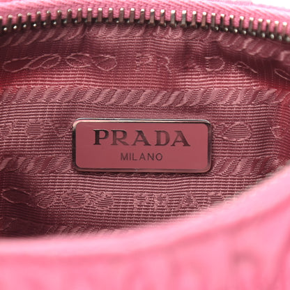 Prada Tessuto Nylon Gaufre Shoulder Bag Begonia 6 of 10