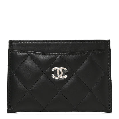 Chanel Lambskin Quilted Card Holder Black 1 of 9