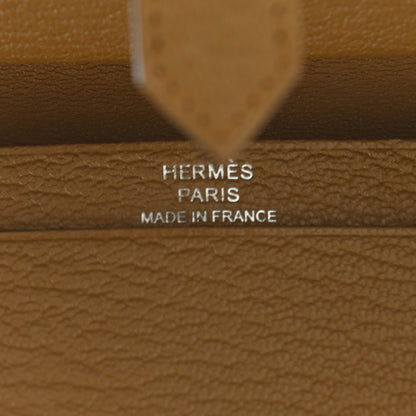 Hermes Chevre Mysore Mini Bearn Wallet Kraft 7 of 8