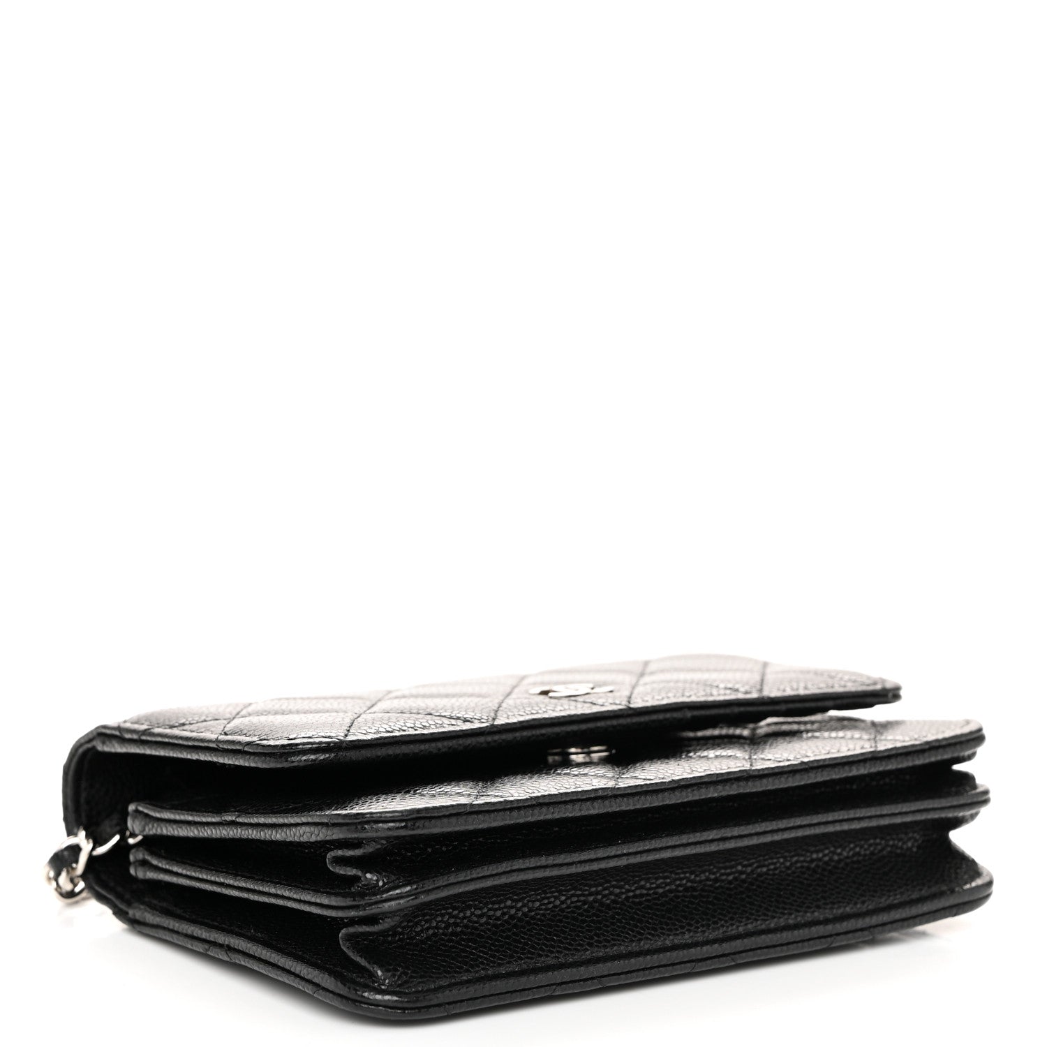 Chanel Caviar Quilted Mini Wallet On Chain WOC Black 4 of 11