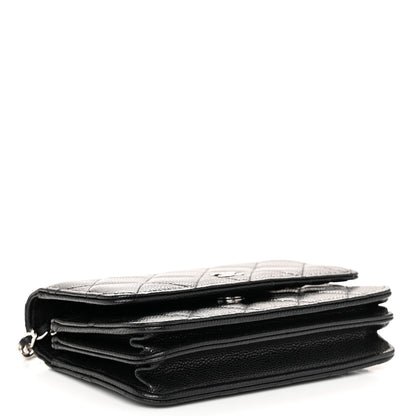 Chanel Caviar Quilted Mini Wallet On Chain WOC Black 4 of 11