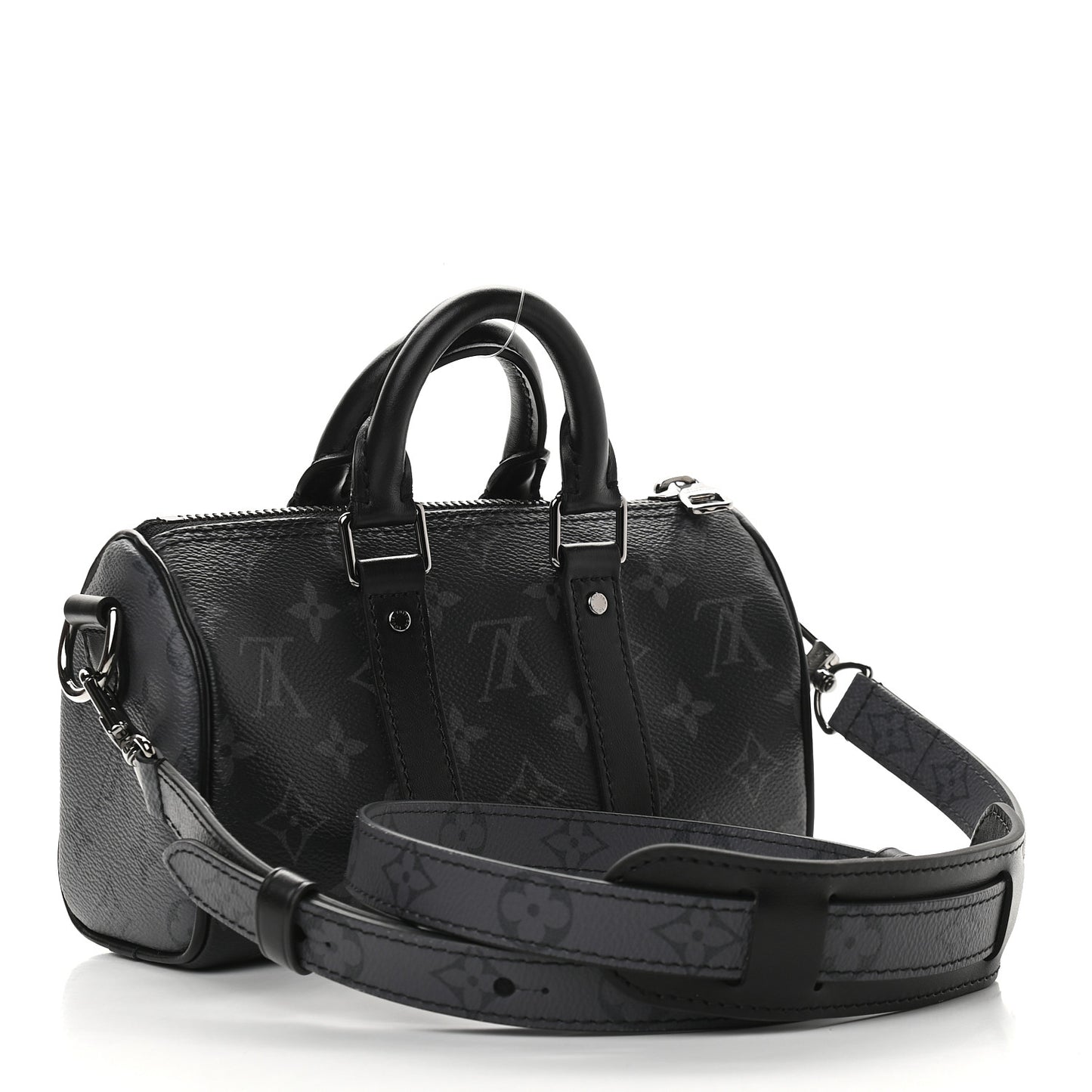 Reverse Monogram Eclipse Keepall XS Black