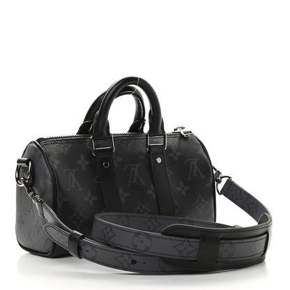 Louis Vuitton Reverse Monogram Eclipse Keepall XS Black 3 of 8