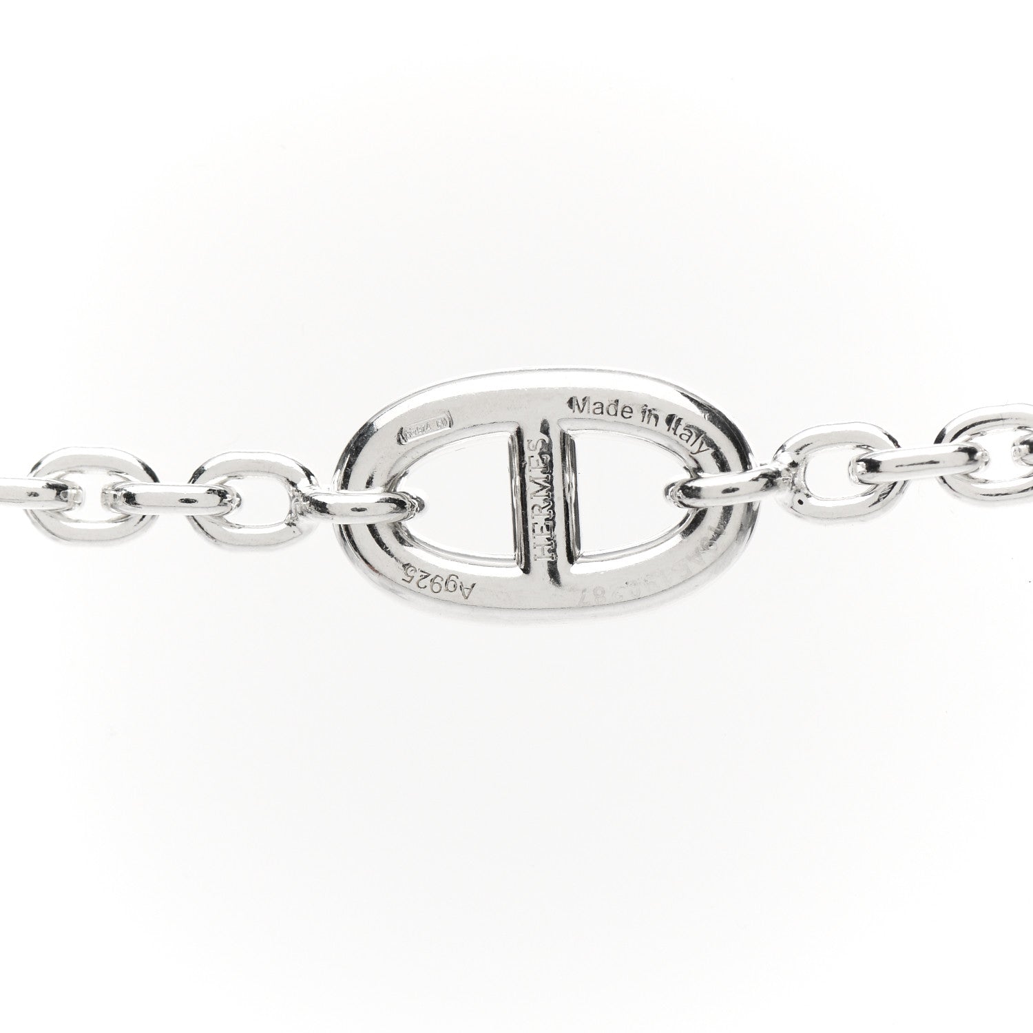 Hermes Sterling Silver Farandole Necklace 160 4 of 5