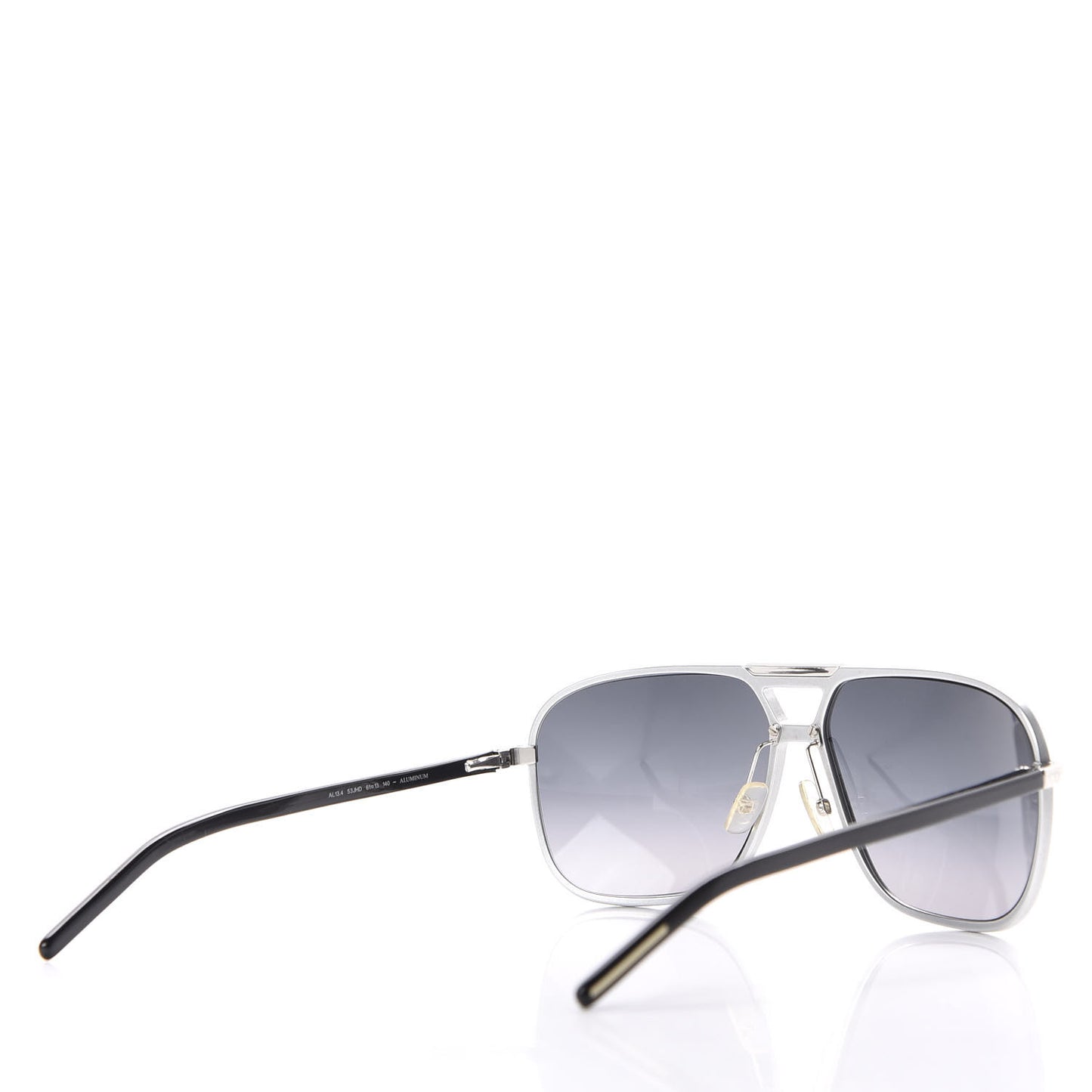 HOMME Aluminum Aviator Sunglasses Silver