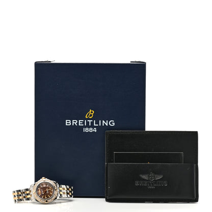 Breitling Stainless Steel 18K Rose Gold Diamond 32mm Galactic Quartz Watch Brown C71356LA/Q581 5 of 5