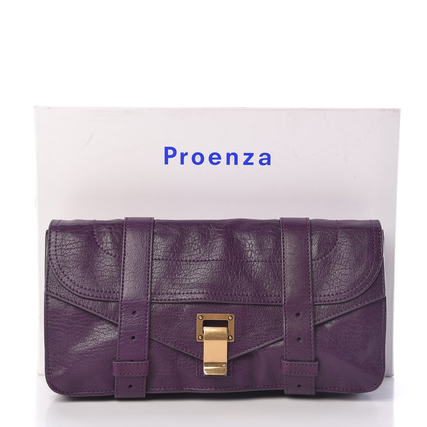 Lambskin PS1 Pochette Clutch Grape Jam