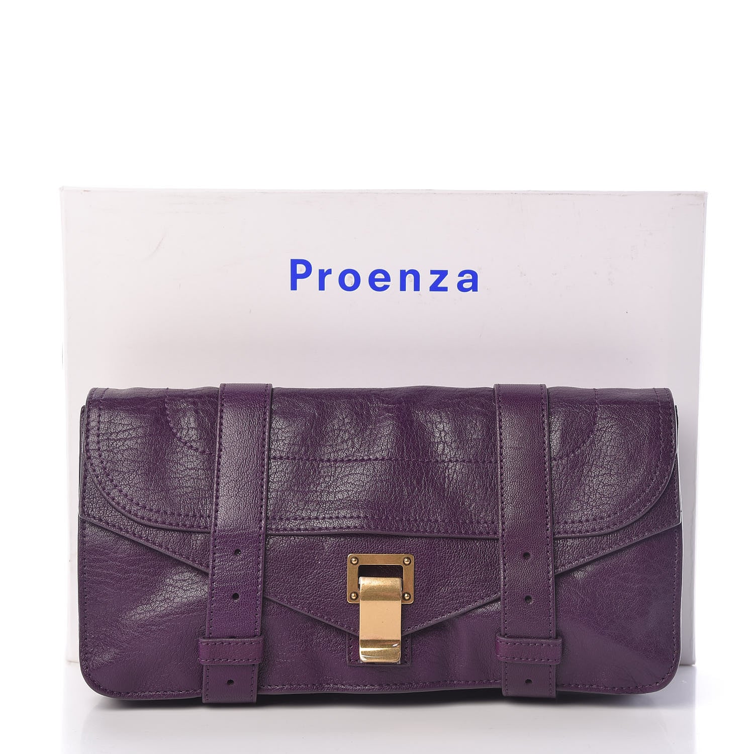 Proenza Schouler Lambskin PS1 Pochette Clutch Grape Jam 12 of 12