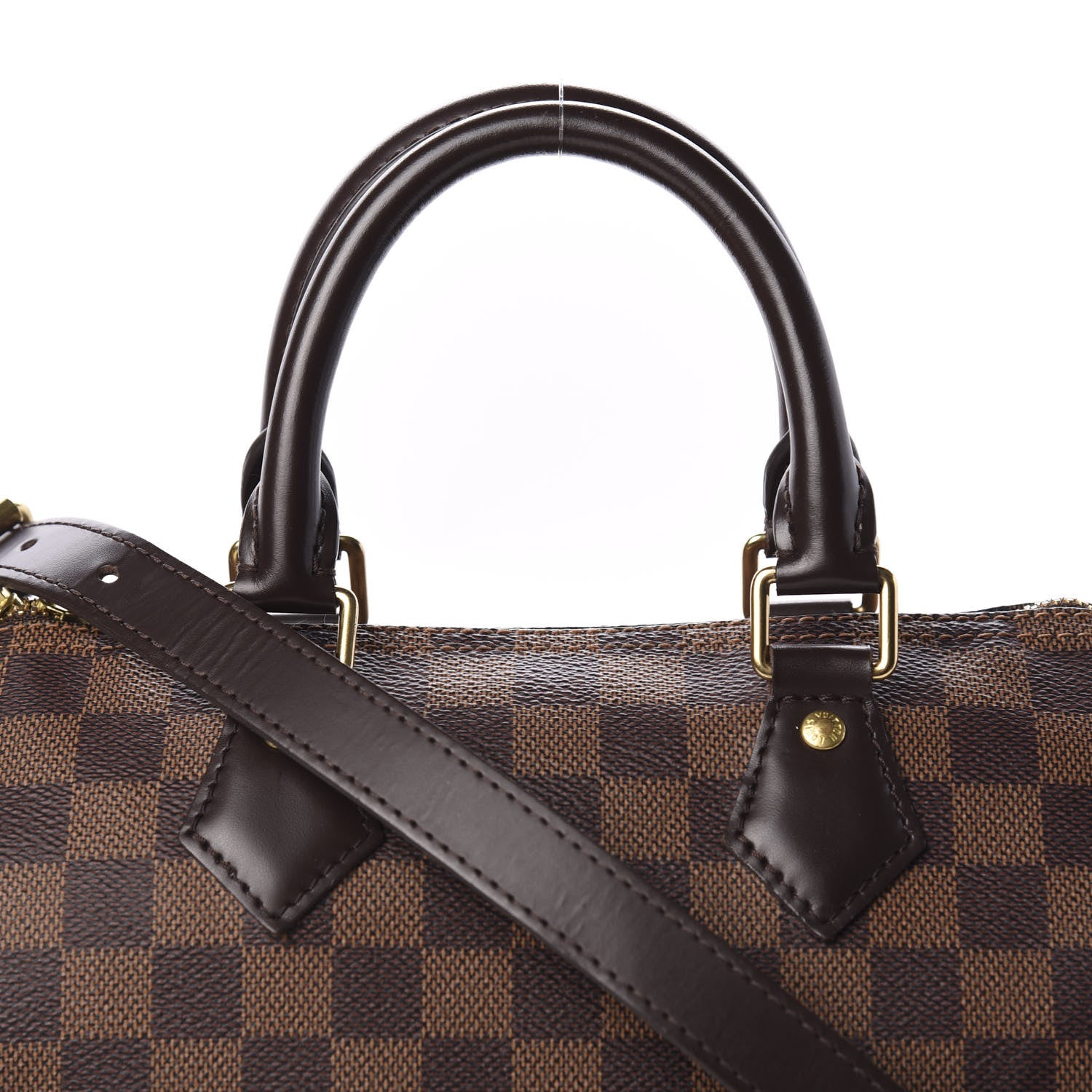 Louis Vuitton Damier Ebene Speedy Bandouliere 25 9 of 10