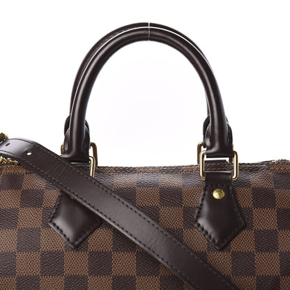 Louis Vuitton Damier Ebene Speedy Bandouliere 25 9 of 10