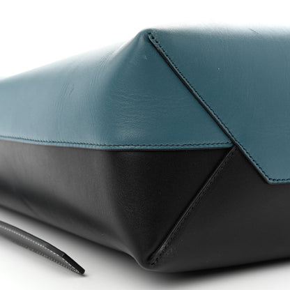 Celine Shiny Smooth Calfskin Small Twisted Cabas Washed Ocean Black 11 of 13