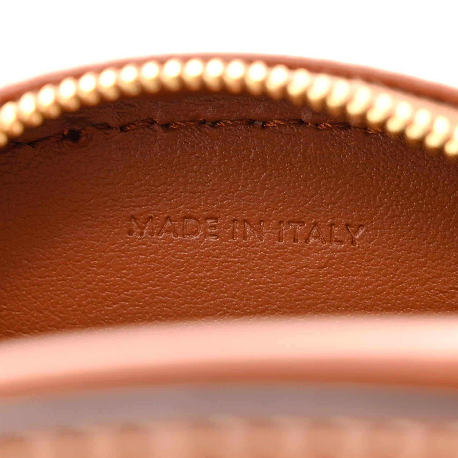 Celine Smooth Calfskin Cuir Small Triomphe Oval Crossbody Purse Tan 6 of 10