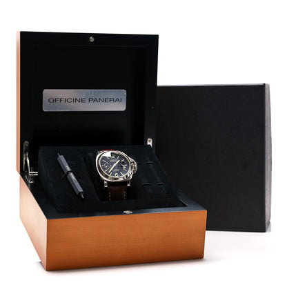 Panerai Stainless Steel Alligator 45mm Luminor Marina Automatic Watch Black PAM00104 5 of 5
