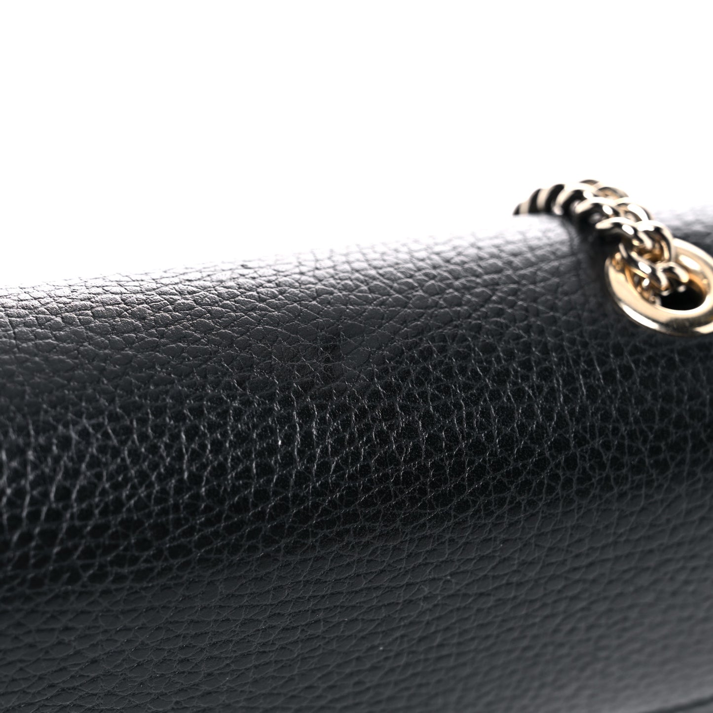 Dollar Calfskin Small Interlocking G Shoulder Bag Black