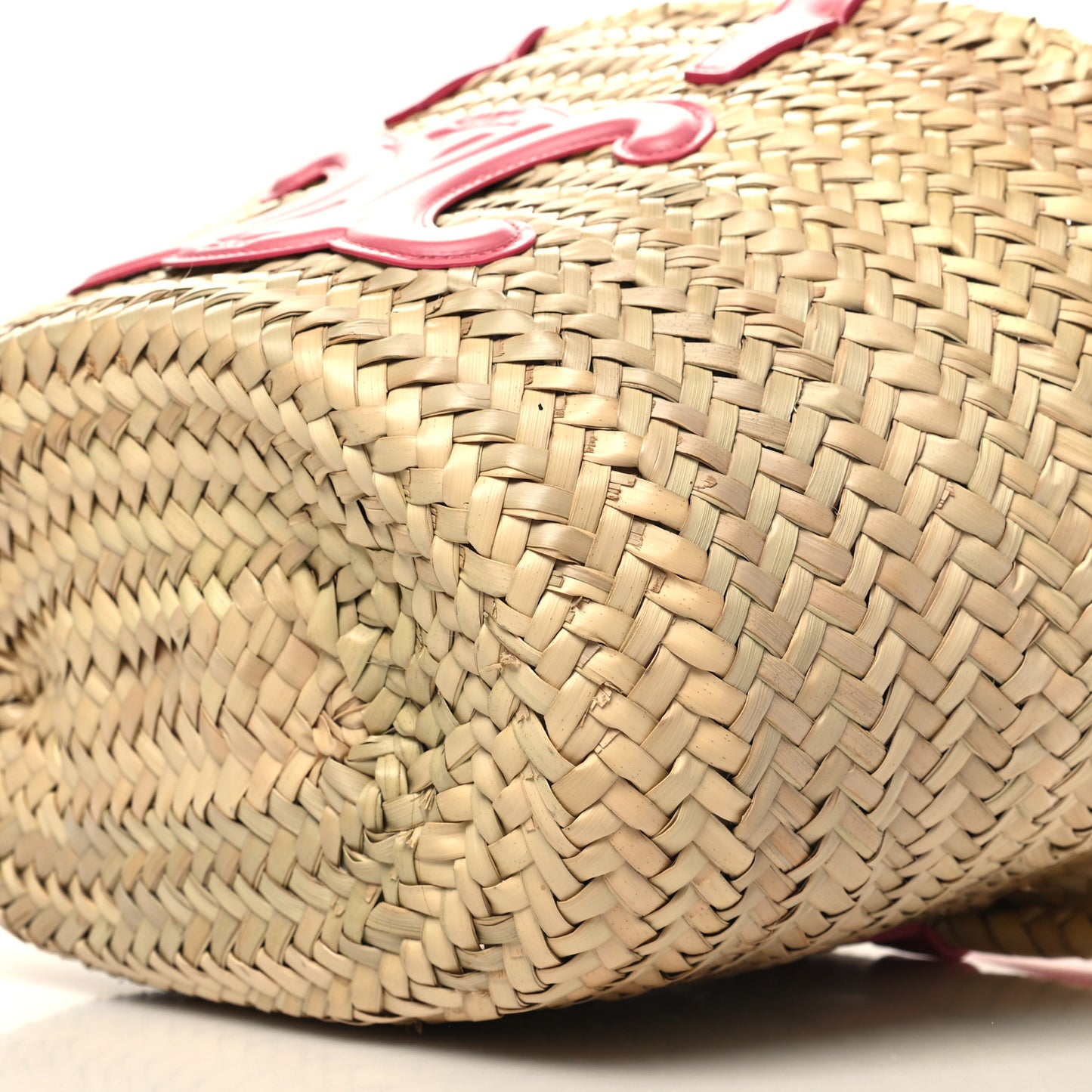 Raffia Calfskin Triomphe Teen Panier Lipstick