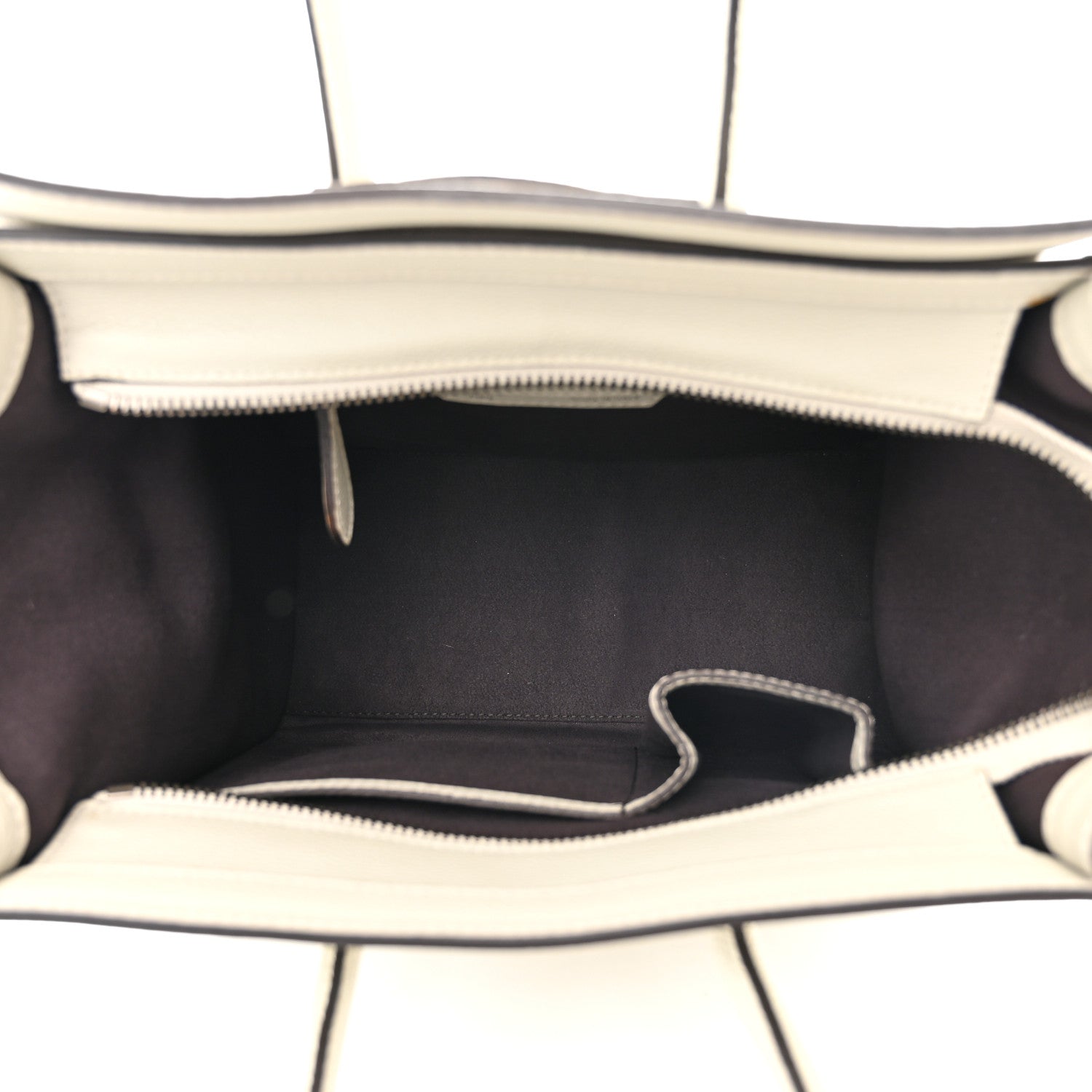Celine Drummed Calfskin Micro Luggage Lune 5 of 12