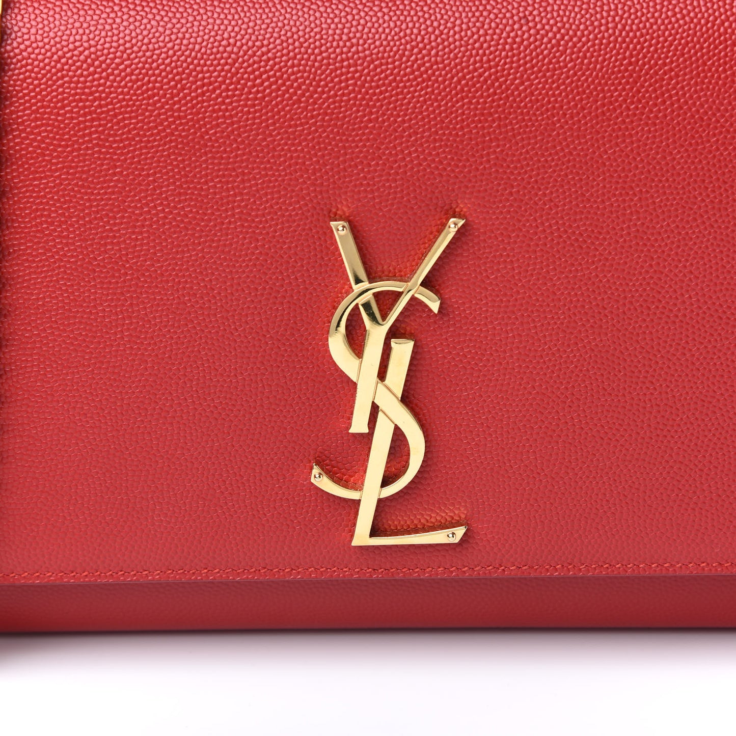 Grain De Poudre Medium Monogram Kate Satchel Red