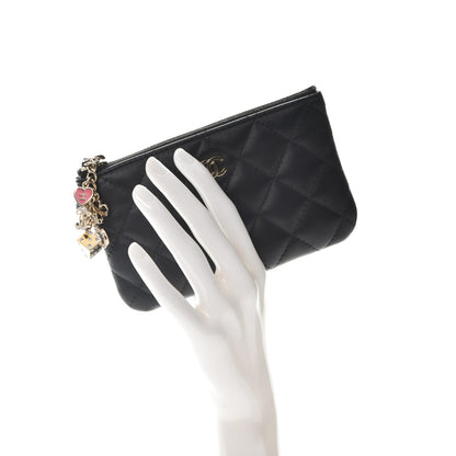 Chanel Lambskin Quilted Casino Coin Purse Black 2 of 9