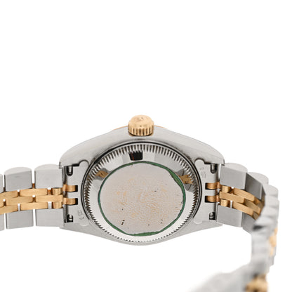 Rolex Stainless Steel 18K Yellow Gold Diamond 26mm Oyster Perpetual Datejust Watch Champagne 69173 4 of 5